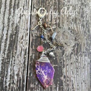 Alquimia by Ady Purple turquoise  Key Holder
